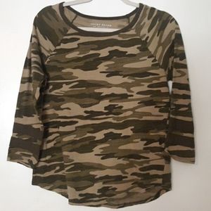 LUCKY BRAND 3/4 Sleeve Camo